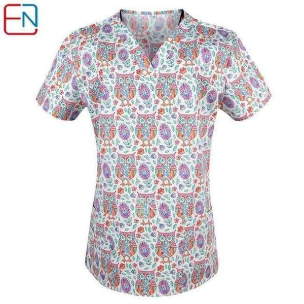 Planet Gates As photo 10 / XXS Women Medical Scrub Tops Medical With V Neck 100% Cotton Medical Uniforms Surgical Scrubs Top Designs In Hennar