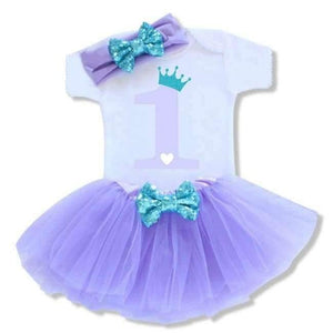 Baby Girl First 1st Birthday Outfits Brand Summer Baby Sets Toddler Girl Baptism Clothes Suits One Year Little Baby Clothing Set - Planet Gates