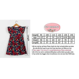 Summer Girls Dress Floral Print Princess Dresses For Baby Girls Designer Formal Party Dress Kids Clothes - Planet Gates