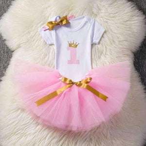 Planet Gates As Photo 3 Baby Girl Clothes 1st Birthday Cake Smash Outfits Infant Clothing Sets Romper+Tutu Skirt+Flower Cap Newborn Baby Suits