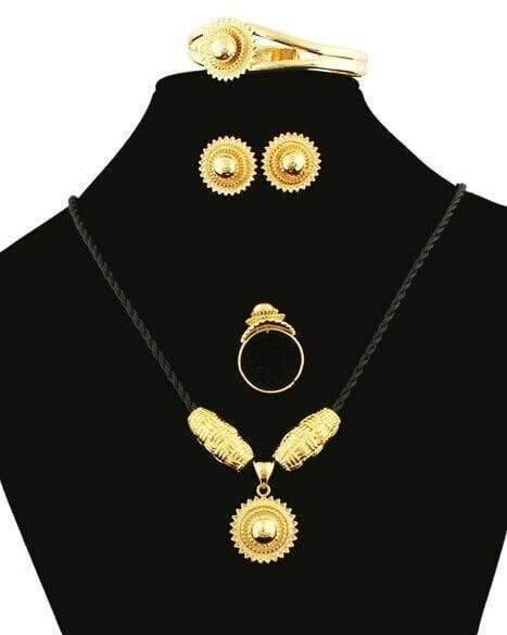 Planet Gates as photo 3 Ethiopian Habesha Jewelry 18k Gold Color Jewelry Bridal Temperament Jewelry Wedding Jewelry Sets for Women