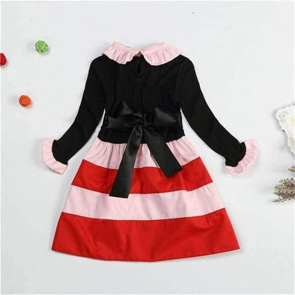 Planet Gates As Photo / 3T Long Sleeve Dress For Girls Clothing Baby Girl Clothing Teenager School Daily Wear Kids Casual Clothes Vestido Infantil 8T