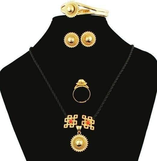 Planet Gates as photo 4 Ethiopian Habesha Jewelry 18k Gold Color Jewelry Bridal Temperament Jewelry Wedding Jewelry Sets for Women
