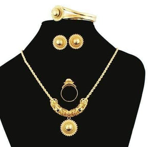 Planet Gates as photo 5 Ethiopian Habesha Jewelry 18k Gold Color Jewelry Bridal Temperament Jewelry Wedding Jewelry Sets for Women