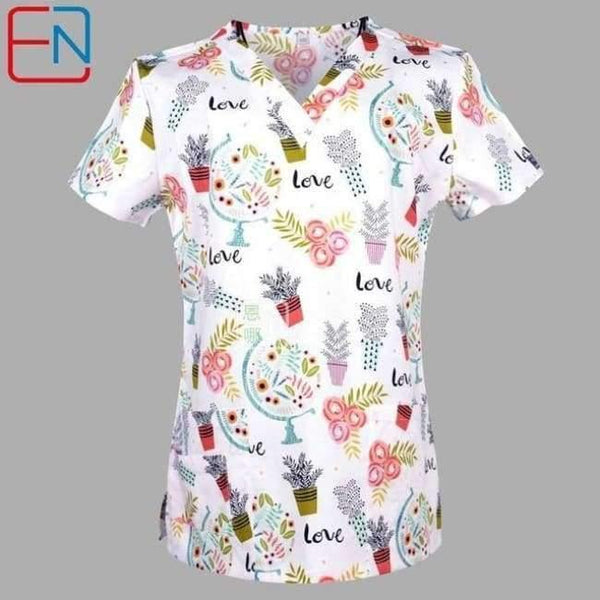 Planet Gates As photo 5 / S Women Medical Scrub Tops Medical With V Neck 100% Cotton Medical Uniforms Surgical Scrubs Top Designs In Hennar