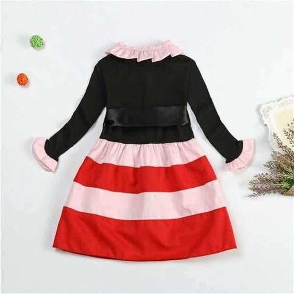 Planet Gates As Photo 6 / 3T Long Sleeve Dress For Girls Clothing Baby Girl Clothing Teenager School Daily Wear Kids Casual Clothes Vestido Infantil 8T