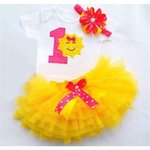 Planet Gates As Photo 7 Baby Summer Girl Dress First 1st Birthday Cake Smash Outfits Clothing 3pcs Sets Romper Tutu Skirt Headband Infant Suits