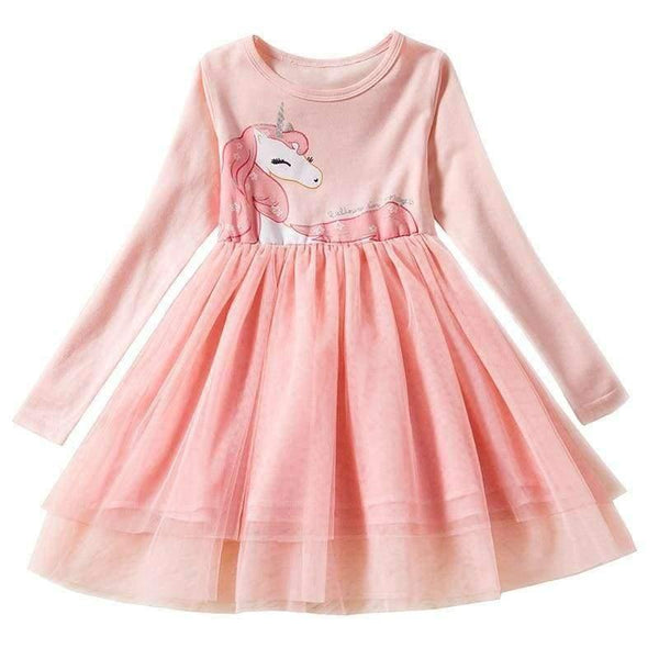 Planet Gates As Photo 9 / 6 Girl Christmas Party Dress Unicorn Tutu Costume For Kids Unicorn Party Long Sleeve Dresses For Girls 2 4 6 Yrs Clothing