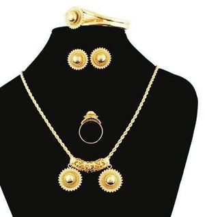 Planet Gates as photo Ethiopian Habesha Jewelry 18k Gold Color Jewelry Bridal Temperament Jewelry Wedding Jewelry Sets for Women