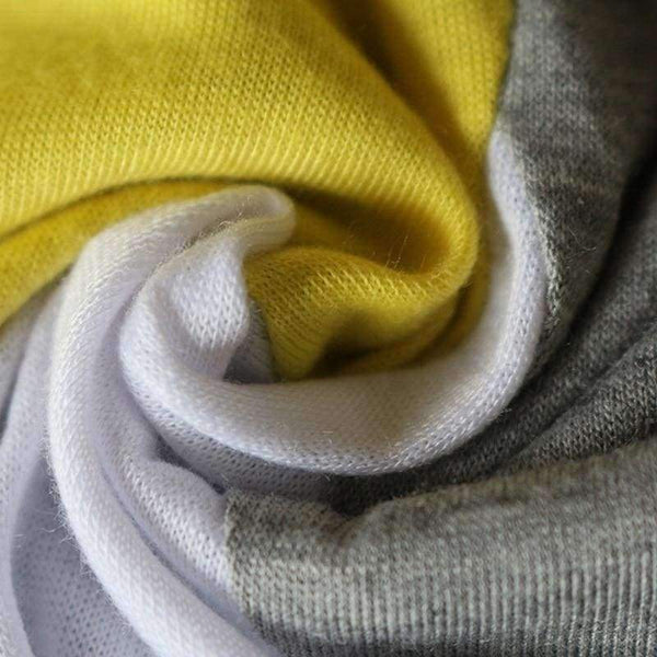 Planet Gates as photo / S Women's Top T-Shirt Blusas Loose Shirts Plus Size Pullover Splicing Contrast Round Neck Casual Long Sleeve Shirt