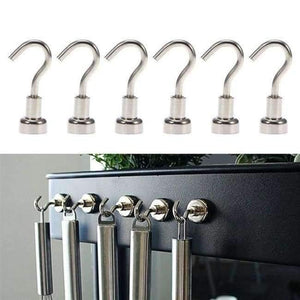 Planet Gates as pic 1 6 Pcs Heavy Duty Strong Magnetic Hooks Super Strong Magnetic Hanger Hook For Storage And Organization Home Kitchen Accessories