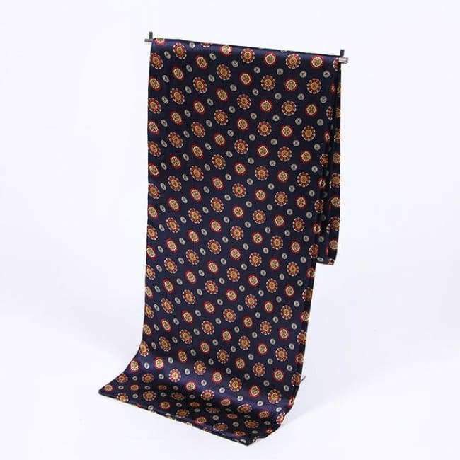 Planet Gates Paisley print cravat silk Scarf luxury brand men foulard Satin Scarves,Retro Soft Scooter bandana pattern male shawls and wraps