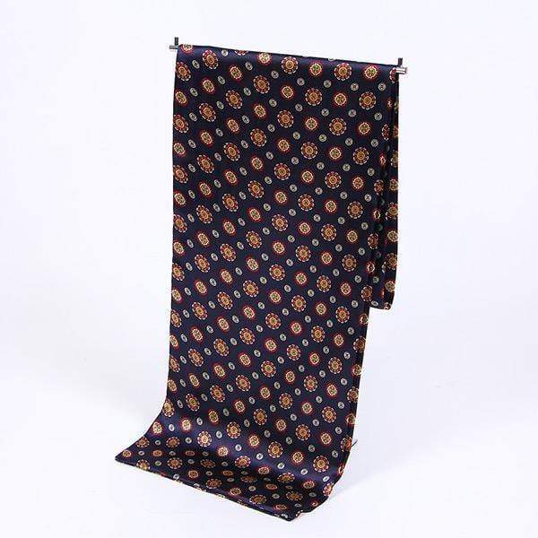 Planet Gates as pic 2 / One Size Scarf luxury brand men foulard Satin Scarves,Retro Soft Scooter bandana pattern male shawls and wraps
