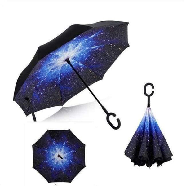 Planet Gates as pic 3 Umbrella Double Layer sun parasol Women Rain Reverse Umbrellas male guarda chuva invertido paraguas parapluie Windproof