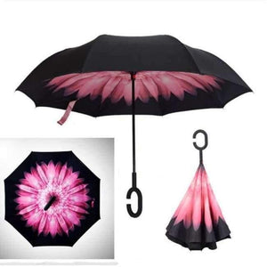 Planet Gates as pic 8 Umbrella Double Layer sun parasol Women Rain Reverse Umbrellas male guarda chuva invertido paraguas parapluie Windproof