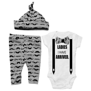 Planet Gates As Picture 1 / 24M Newborn Baby Boy Clothing Set Casual Baby Girl Clothes Kids Sport Suits racksuit boy clothes (Hat+Rompers+trouser)3pcs babies