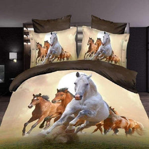 High quality luxury 3d Tiger wolf bedding set western style Home textiles bed linen quilt cover pillowcase bedspread - Planet Gates