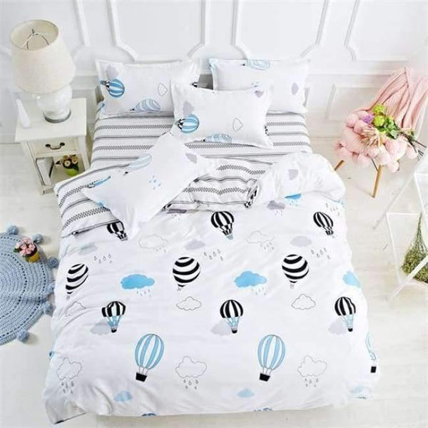 Planet Gates as picture 1 / Super King Bedroom Ocean Bedding Set cotton Duvet Cover Sets Bed Sheet Pillow cover Home Textile mattress single king-Bed Linen