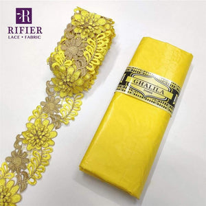 Planet Gates as picture-100006057 5 Yards Embroidered Lace Ribbon Tape With 5 Yards Bazin Riche Getzner For African Women Daily Dresses Sewing Decoration Laces