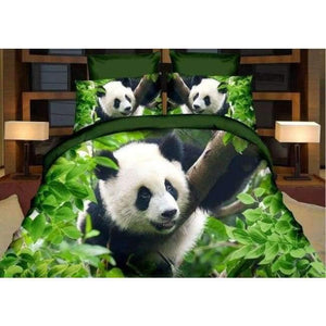 High Quality Luxury 3D Tiger Wolf Bedding Set Western Style Home Textiles Bed Linen Quilt Cover Pillowcase Bedspread - As Picture 12 / King