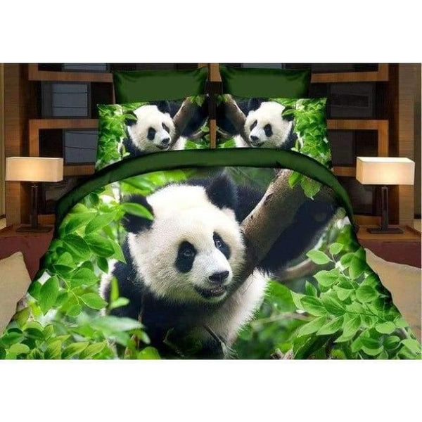 High Quality Luxury 3D Tiger Wolf Bedding Set Western Style Home Textiles Bed Linen Quilt Cover Pillowcase Bedspread - As Picture 12 / King