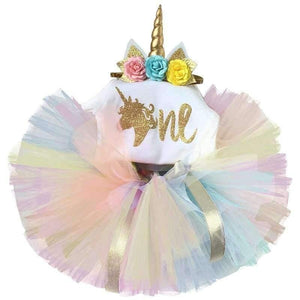 Planet Gates As Picture / 12M Newborn  Flower Party Clothes Set Baby Girl One Years First Birthday Tutu Outfits for Girls Tulle Toddler Baby Clothing Suit