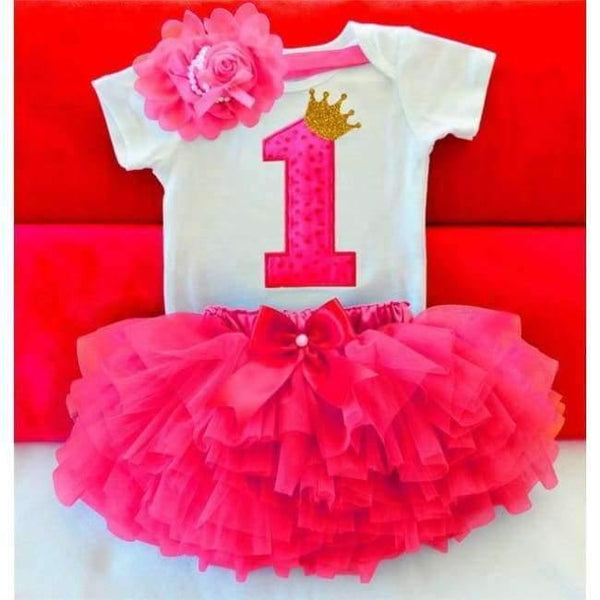 Planet Gates As Picture 2 / 12M Newborn  Flower Party Clothes Set Baby Girl One Years First Birthday Tutu Outfits for Girls Tulle Toddler Baby Clothing Suit