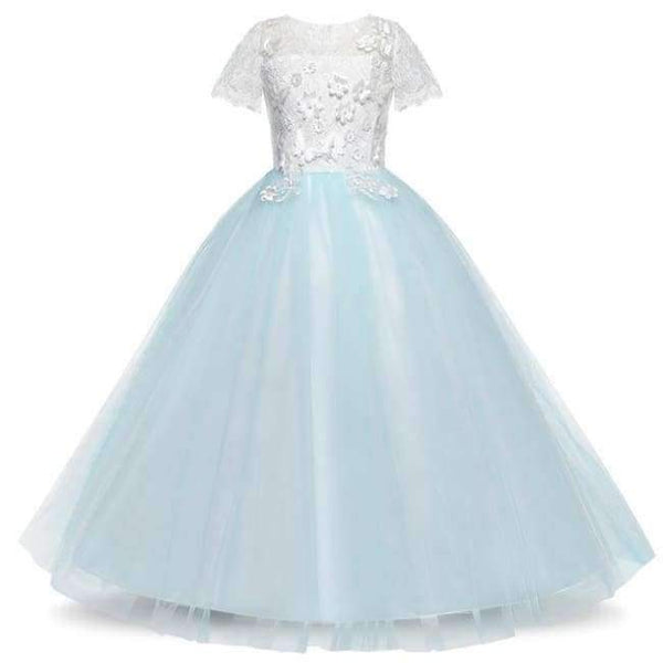 Planet Gates as picture 2 / 6 Lace Long Prom Wedding Bridesmaid Girls Dress Tulle Elegant Children Ceremony Princess Party Gowns Thanksgiving Event Dress
