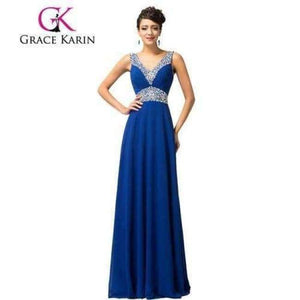 Planet Gates As Picture / 2 / China Bridesmaid Dresses Grace Karin 2018 Floor Length Long Sequins Brides Maid Dresses Robe De Mariee Royal Blue