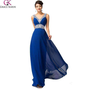 Planet Gates As Picture / 2 / China Bridesmaid Dresses Grace Karin 2018 Floor Length Long Sequins Brides Maid Dresses Robe De Mariee Royal Blue