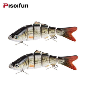 Planet Gates As Picture 2 Pieces Fishing Lure 10cm 20g 3D Eyes 6-Segment Fishing Hard Lure Crankbait With 2 Hook Fishing Baits Pesca Cebo