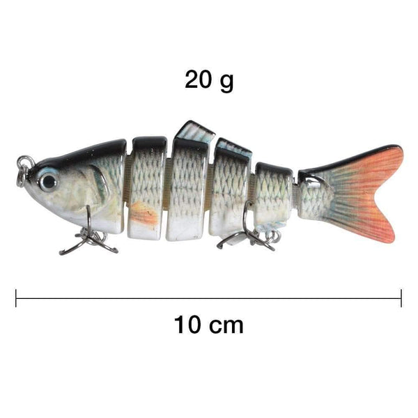 Planet Gates As Picture 2 Pieces Fishing Lure 10cm 20g 3D Eyes 6-Segment Fishing Hard Lure Crankbait With 2 Hook Fishing Baits Pesca Cebo