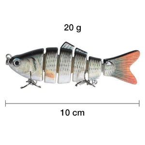 Planet Gates As Picture 2 Pieces Fishing Lure 10cm 20g 3D Eyes 6-Segment Fishing Hard Lure Crankbait With 2 Hook Fishing Baits Pesca Cebo