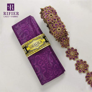 Planet Gates as picture-200006152 5 Yards Embroidered Lace Ribbon Tape With 5 Yards Bazin Riche Getzner For African Women Daily Dresses Sewing Decoration Laces