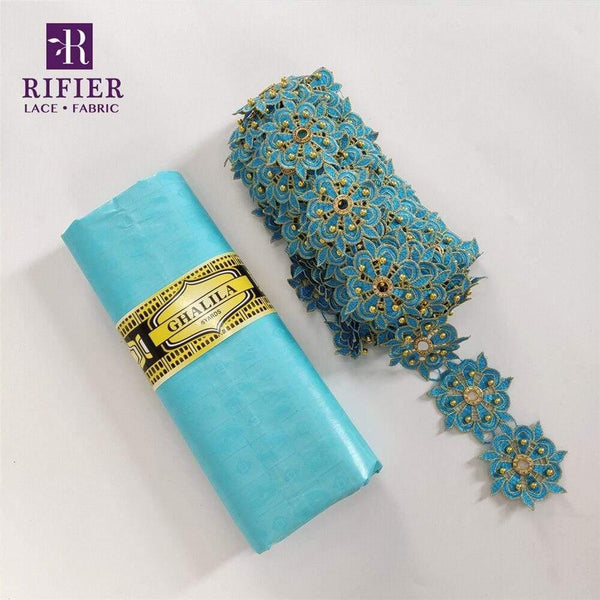 Planet Gates as picture-200013901 5 Yards Embroidered Lace Ribbon Tape With 5 Yards Bazin Riche Getzner For African Women Daily Dresses Sewing Decoration Laces