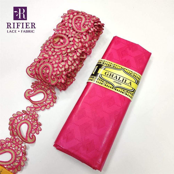 Planet Gates as picture-200013902 5 Yards Embroidered Lace Ribbon Tape With 5 Yards Bazin Riche Getzner For African Women Daily Dresses Sewing Decoration Laces