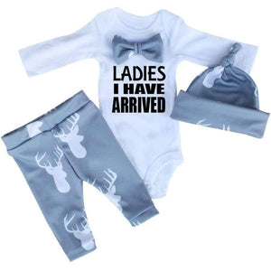 Planet Gates As Picture / 24M Newborn Baby Boy Clothing Set Casual Baby Girl Clothes Kids Sport Suits racksuit boy clothes (Hat+Rompers+trouser)3pcs babies