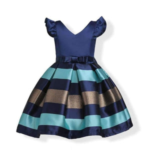 Planet Gates as picture 3 / 10 Baby Girl Princess Dress Kids Stripe Sleeveless Dresses For Toddler Children European American Fashion Clothing