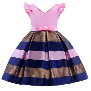 Planet Gates as picture 3 / 10 Baby Girl Princess Dress Kids Stripe Sleeveless Dresses For Toddler Children European American Fashion Clothing