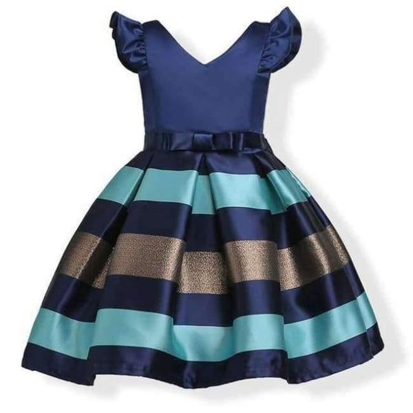 Planet Gates as picture 3 / 10 Baby Girl Princess Dress Kids Stripe Sleeveless Dresses For Toddler Children European American Fashion Clothing