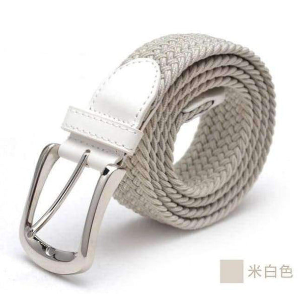 Planet Gates as picture 3 / 100cm Multicolor Longer Elastic Belts For Men Woven Braided Fabric Comfort Stretch Casual Belts Women Hot Metal Stretch 120 cm Belt TS
