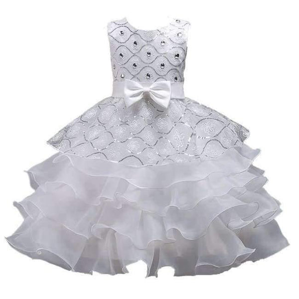 Planet Gates as picture 3 / 3T Girls dresses for Wedding Party Baby Girls Sleeveless Big Bow Princess Dress Children Party Vestidos New Year clothes