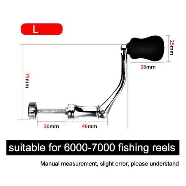 Planet Gates as picture 3 Fishing Tools Spinning Reel Handle Metal Fishing Spinning Reel Crank Handle Replacement Part Plastic Fish Rotatable Grip Knob