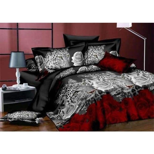 Planet Gates as picture 3 / king 3pcs High quality luxury 3d Tiger wolf bedding set western style Home textiles bed linen quilt cover pillowcase bedspread