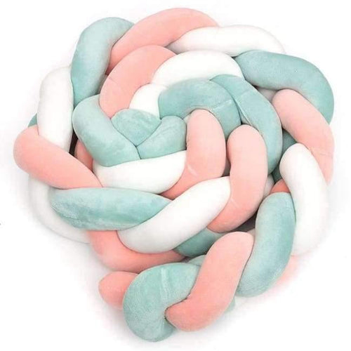 Planet Gates as picture 300CM Baby  Child Soft Knit Knot Ball Long Pillow Strip Baby Bedding Stuffs Kids Room Decoration Baby Bed Bumper