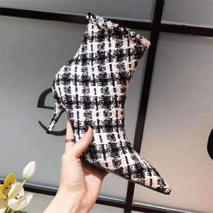 Planet Gates as picture / 35 Brand Design Women Shoes fashion breathable Autumn Brand Light casual shoes Thin High Heels Short Boots Luxury Style Ankle Boots