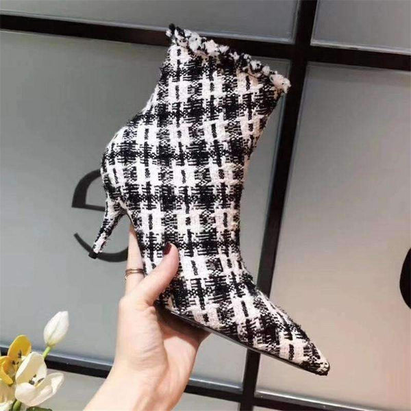 Planet Gates as picture / 35 Brand Design Women Shoes fashion breathable Autumn Brand Light casual shoes Thin High Heels Short Boots Luxury Style Ankle Boots