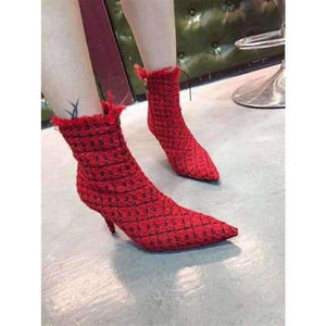 Planet Gates as picture / 35 Brand Design Women Shoes fashion breathable Autumn Brand Light casual shoes Thin High Heels Short Boots Luxury Style Ankle Boots