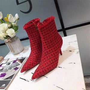 Planet Gates as picture / 35 Brand Design Women Shoes fashion breathable Autumn Brand Light casual shoes Thin High Heels Short Boots Luxury Style Ankle Boots