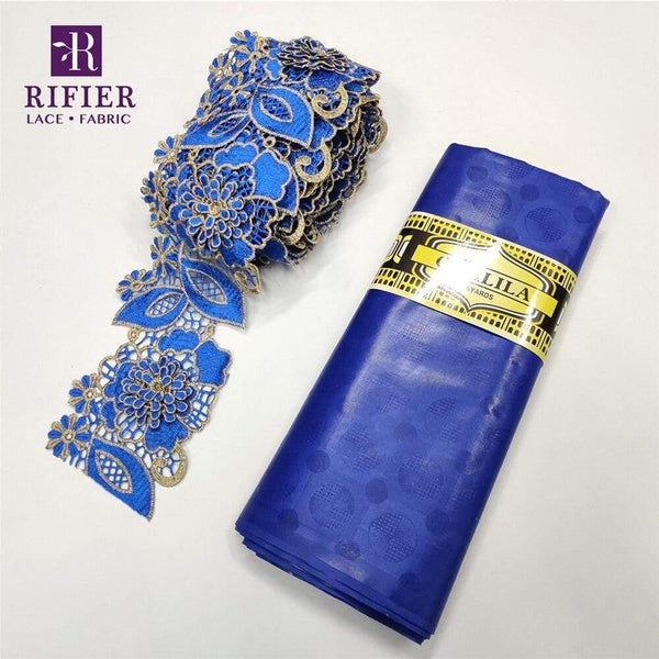 Planet Gates as picture-352061 5 Yards Embroidered Lace Ribbon Tape With 5 Yards Bazin Riche Getzner For African Women Daily Dresses Sewing Decoration Laces
